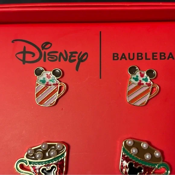 Baublebar Disney holiday earring set 3 pairs NIB - Picture 4 of 5